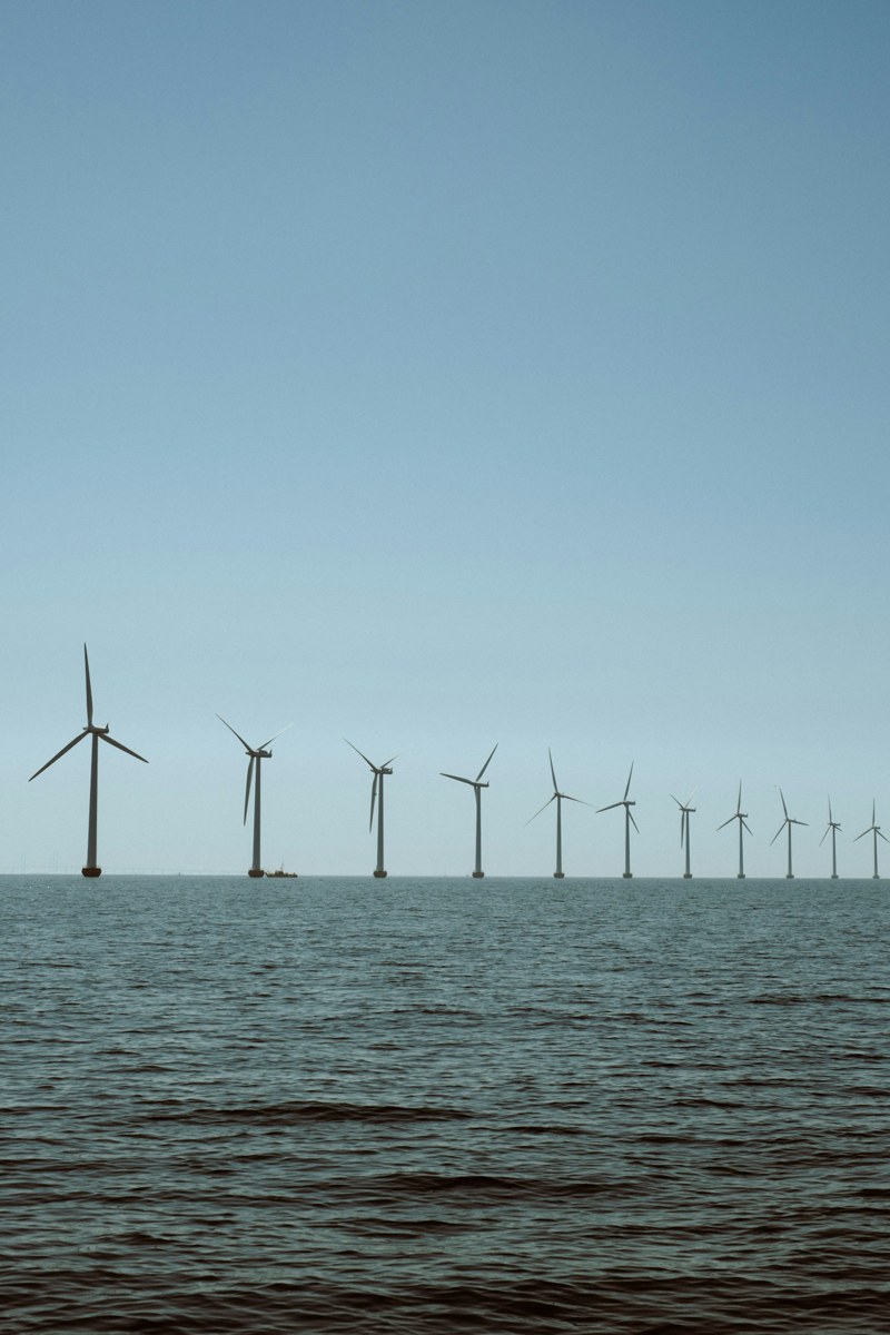 Éoliennes en mer entre la Suède et le Danemark